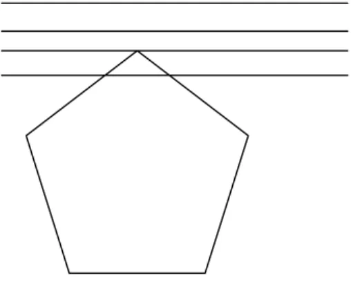 Figure 3: Optimum of a linear programming problem. 