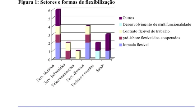 Figura 1: Setores e formas de flexibilização 