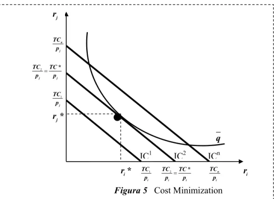 Figura 5   Cost Minimization rj2iiTCTC *p=pniTCp