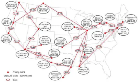 Figura 5 – Mapa de rede de gasodutos dos EUA  Fonte: Internacional Energy Agency (IEA 2012) 