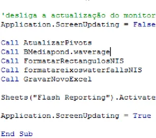 Figura 1  – Subrotina “AtualizarExcel”