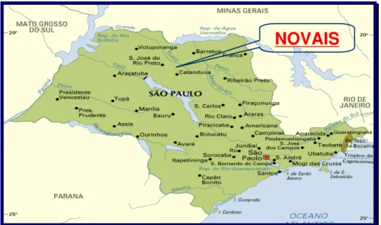 Figura 2 -  Localização geográfica do local onde foi conduzido o experimento 