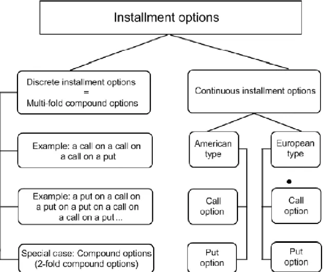 Figure 2.2: The classification of installment options (cf. Ehrhardt et al. [14]).