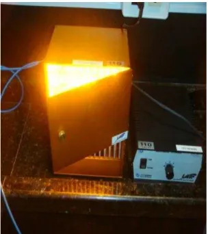 Figura  4:  Fonte  de  luz  utilizada  -  Biotable:  LED  amarelo  com  emissão  em   590 ± 11 nm