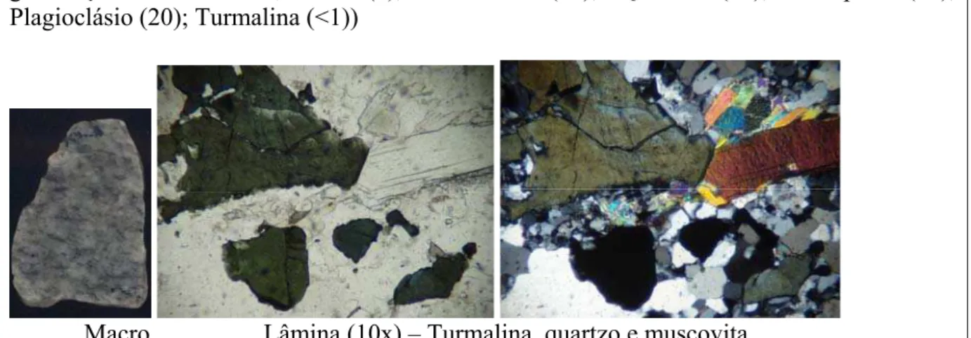Tabela 2.3 – Descrição petrográfica das rochas gnáissicas do Morro Mazagão 