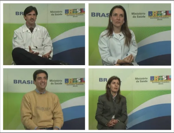 Figura 5.6- Imagens provenientes das entrevistas com especialistas no assunto 