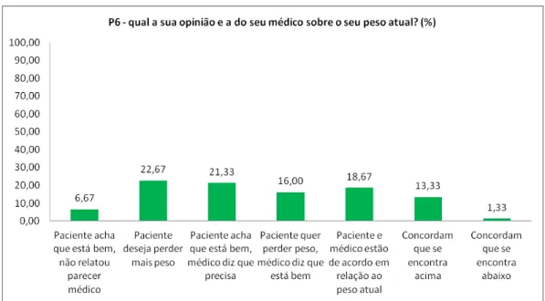 Gráfico 20 – Percentual de cada categoria das respostas referentes à pergunta P6. 