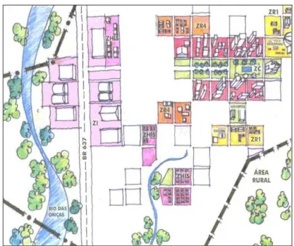 Figura 9 - Visão Parcial do Tabuleiro do Jogo “Construção do  Espaço Urbano” (CEU)  