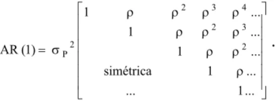 Figura 5 – Croqui do Exemplo 4. Relacionamento das Observações em Relação à         Matriz G P 