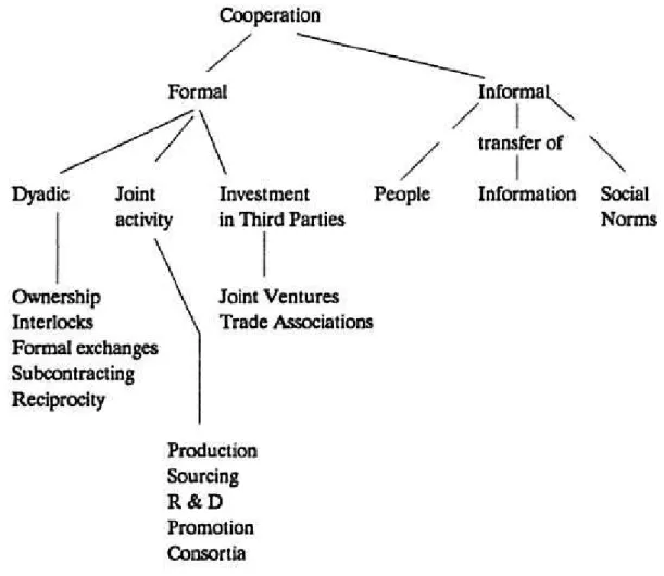 Figure 6: Taxonomy of forms of intercompetitor cooperation  Source: Easton and Araujo (1992, p