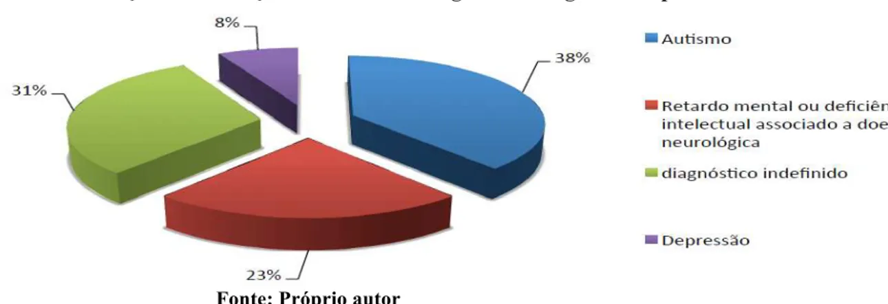 Figura 11 – Distribuição das crianças e adolescentes segundo o diagnóstico apresentado