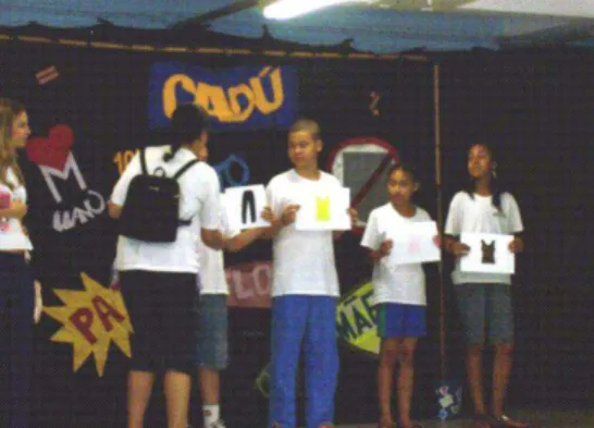 Figura 6 - Alunos participam da encenação.