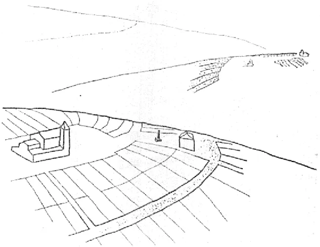 Figura 6: Pelourinho, Casa da Câmara e a Matriz, centralizando a VILA.