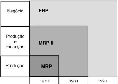 Figura 7 – Evolução dos sistemas ERP 