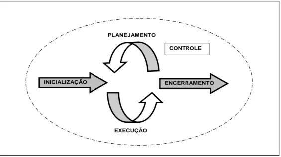 Figura 09 – Processos no Gerenciamento de Projetos. 