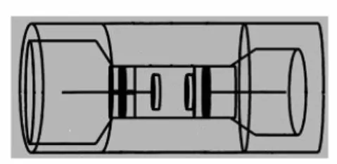 Figura 13 - Desenho esquemático do porta-amostra utilizado por Eldarrat, High e kale, em 2004; 