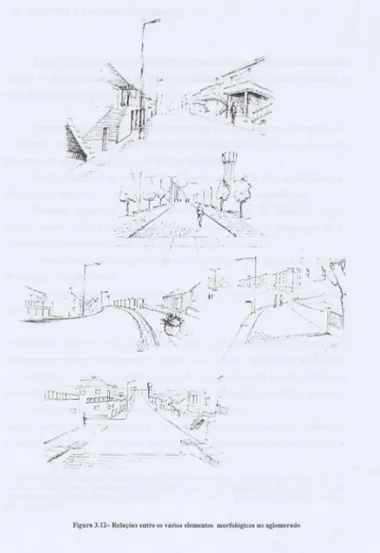 Figura 3. 12- Rc l a çõe~  entre os  vli rios elementos  morfológicos no aglomcn do 