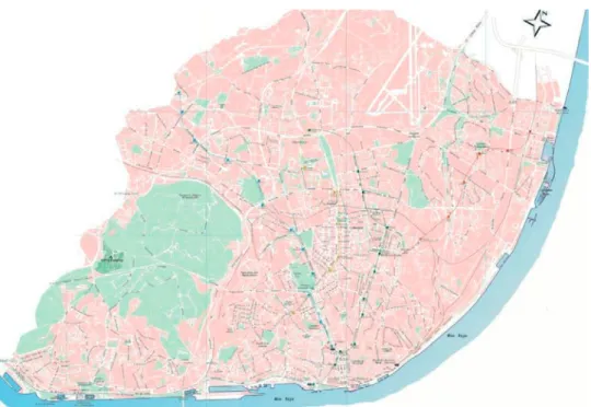 Figura 1: Mapa de Lisboa 