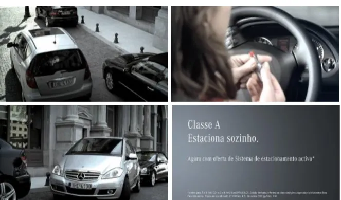 Figura 7: Anúncio televisivo Mercedes-Benz Classe A 