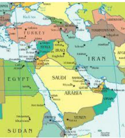 Figura 1: Mapa do Médio Oriente 117