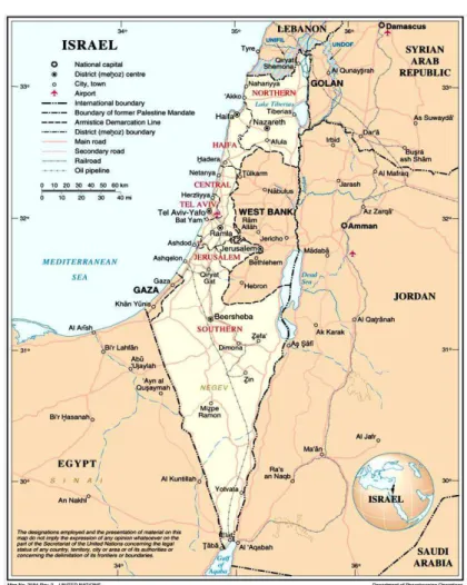 Figura 2: Mapa de Israel 129