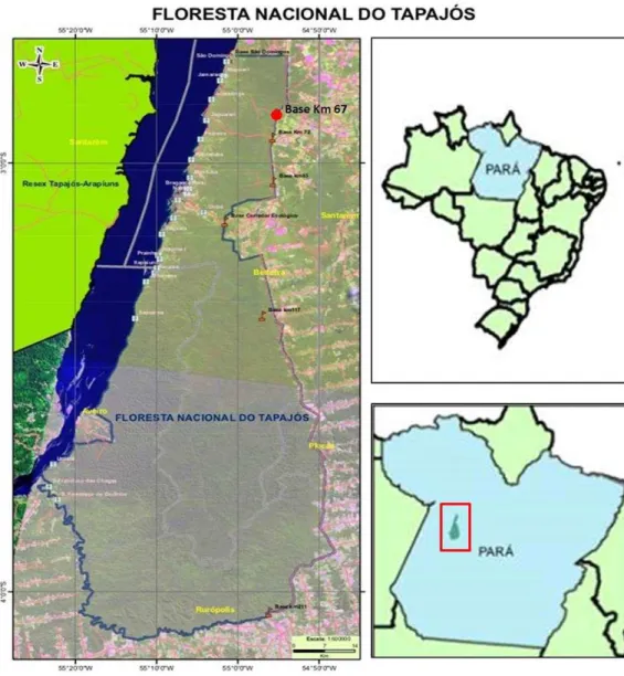 Figura 2 - Mapa com a localização da área de estudo (ICMBio, 2012) 