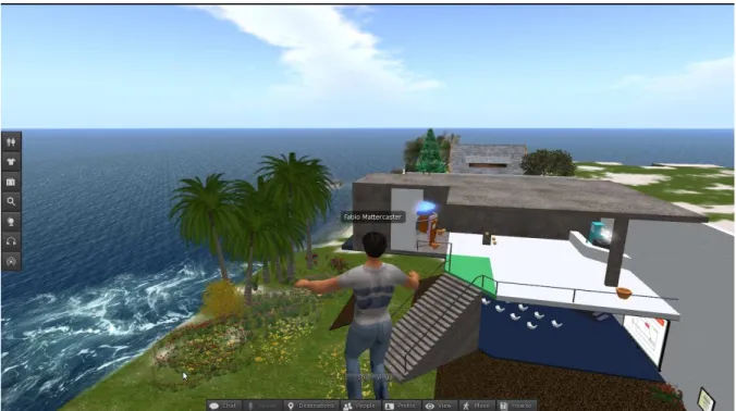 Figura 3.4.1: Ambiente modelado no Second Life.