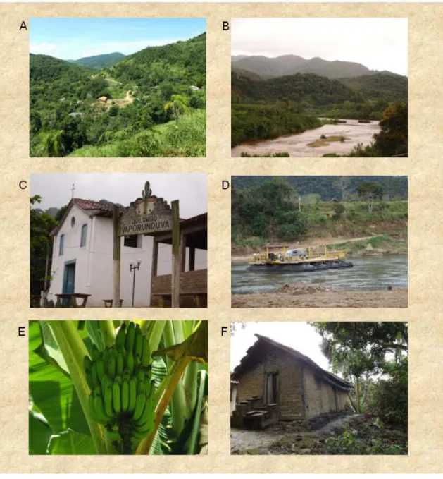 Figura  3:  Imagens  ilustrativas  do  Vale  do  Ribeira  e  algumas  comunidades  quilombolas