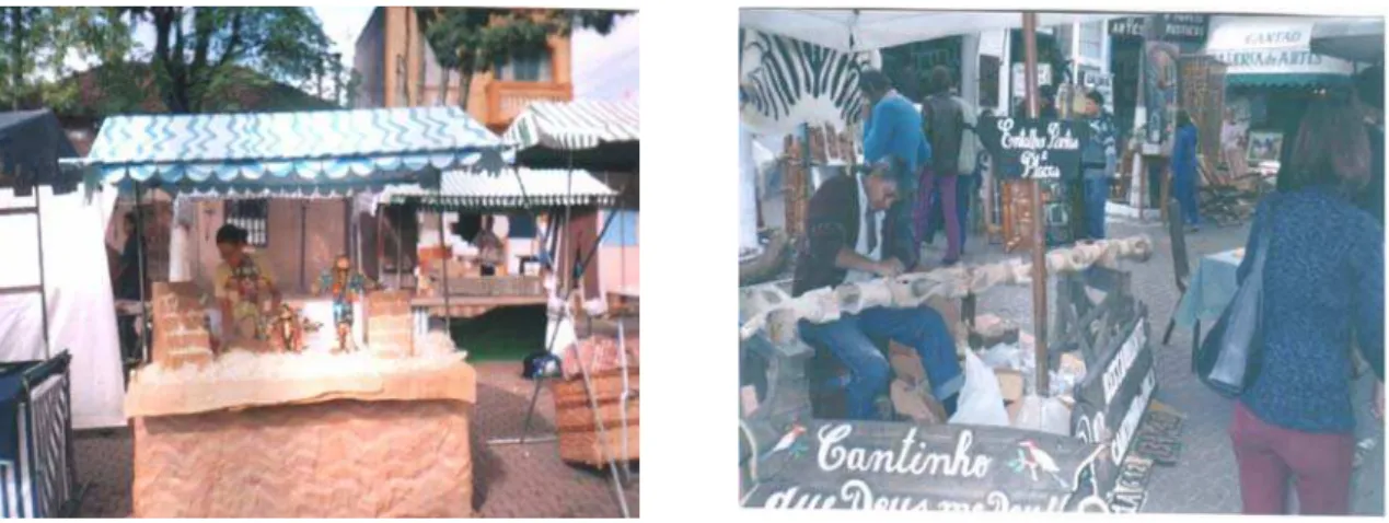 Foto 2 e 3 – Feira de artesanato – Embu/SP 