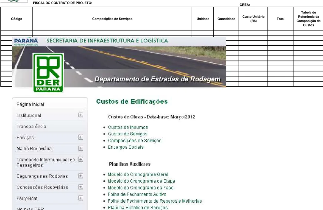 Tabela de  Referência da  Composição de 