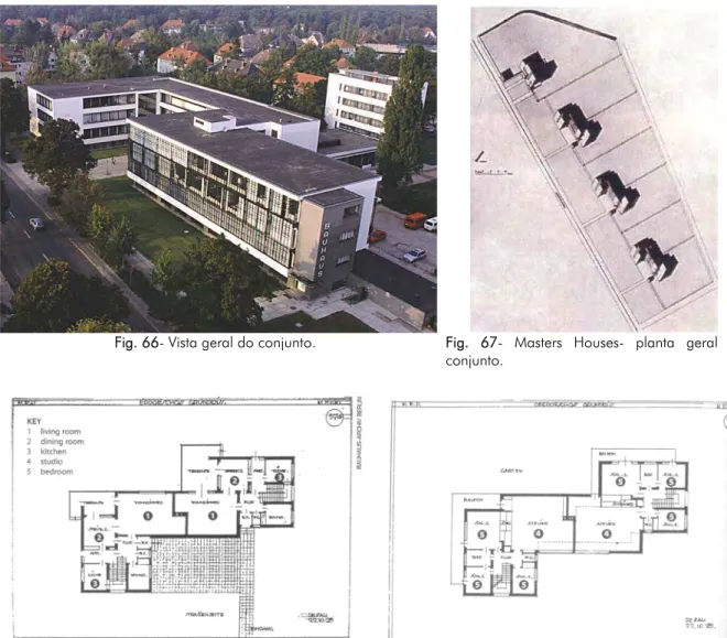 Fig. 66- Vista geral do conjunto.    Fig. 67- Masters Houses- planta geral do  conjunto