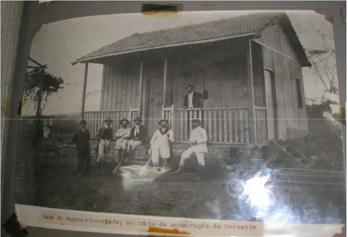 Figura 10 - Casa do engenheiro-chefe no início da construção da EFNOB. Arquivo da EFNOB, s