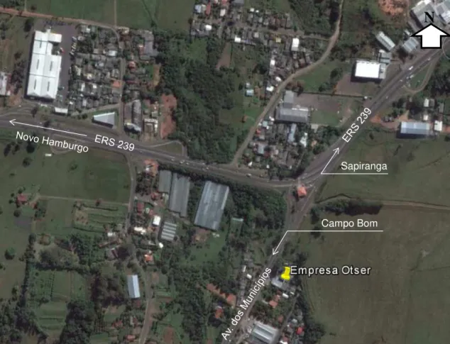 Figura 24 – Mapa de situação da Otser no município de Campo Bom 