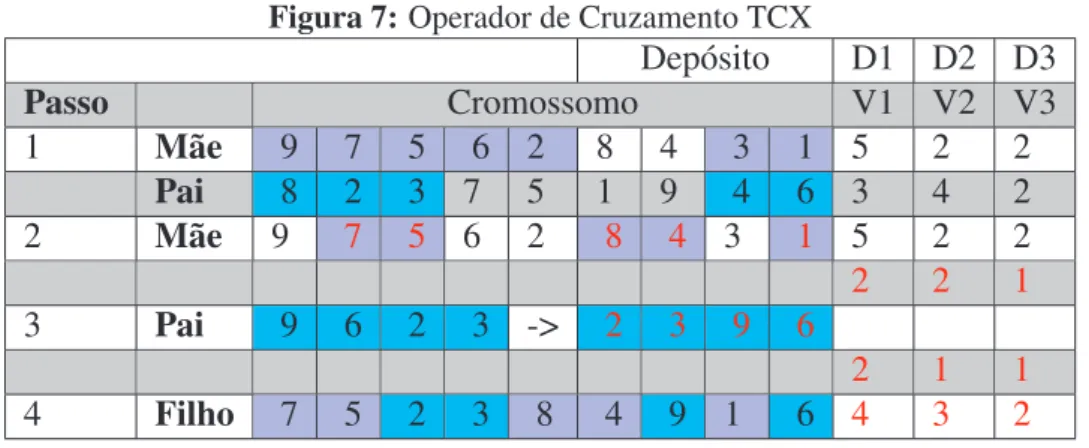 Figura 7: Operador de Cruzamento TCX