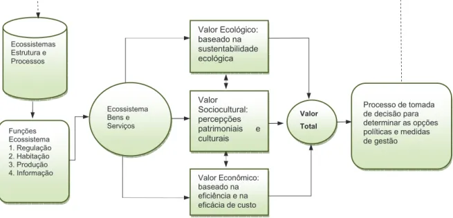 Figura 3 - Avaliação integrada e valoração das funções do ecossistema, dos bens e  dos serviços ecossistêmicos 