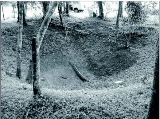 Figura 5: Vista de Casa Subterrânea Kaingang – Sítio Arqueológico SC- SC-CL-56. Fonte: Schmitz, 2010, p.37