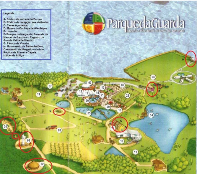 Figura 7: Mapa estilizado do complexo do Parque da Guarda- Acervo Pessoal 