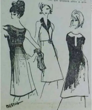 Ilustração 9 - Para as jovens... Três vestidos para a estação. 