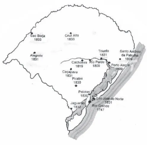 Figura 5 – Primeira rede de vilas do Rio Grande do Sul 