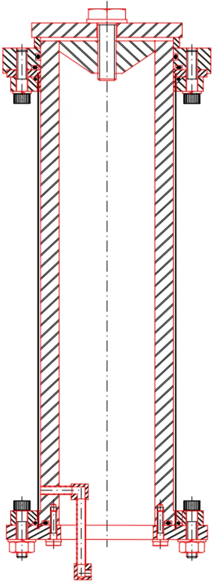 Figura 4.6.1 – Esquema do dispositivo de ensaio hidrostático (Marinucci, 2001). 
