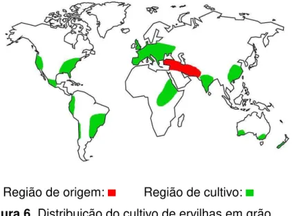 Figura 6. Distribuição do cultivo de ervilhas em grão. 