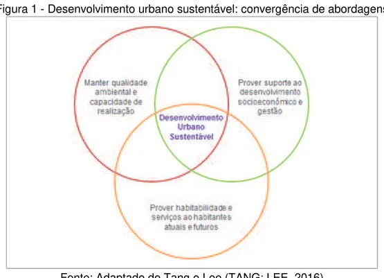Figura 1 - Desenvolvimento urbano sustentável: convergência de abordagens 