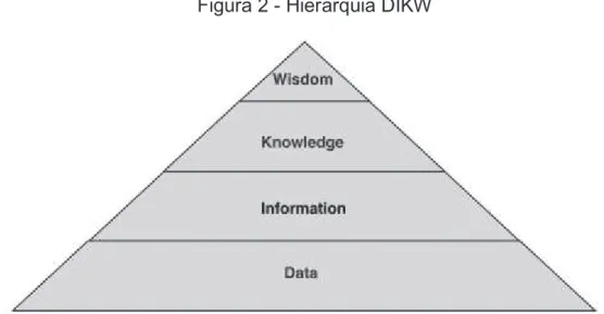Figura 2 - Hierarquia DIKW 