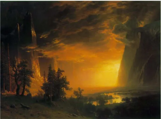 Figura 11 – Bierstadt, Albert - Sunset in the Yosemite Valley, 1868. The Haggin Museum, Stockton, California