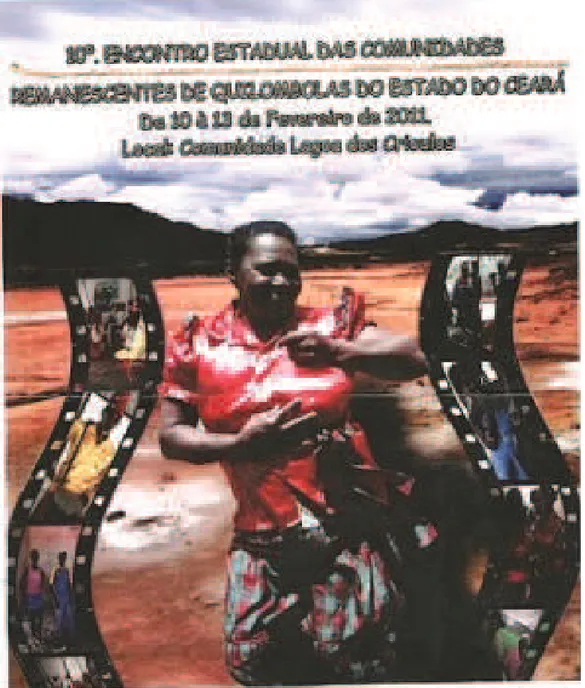 Foto 02: Cartaz de divulgação do 10º Encontro de Comunidades Negras no Ceara.