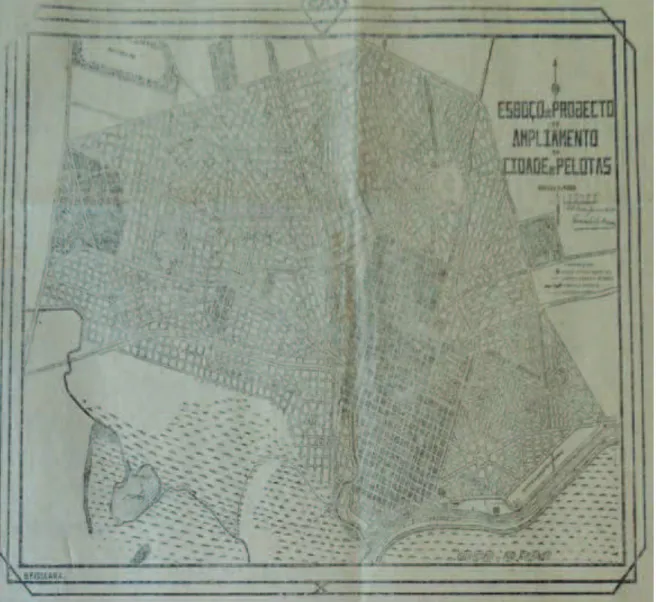 Figura 04: Planta de ampliação da cidade de Pelotas (1924) 