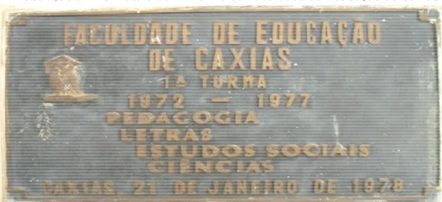 Ilustração 6 – Formatura da 1ª. Turma da Faculdade de Educação de Caxias. 