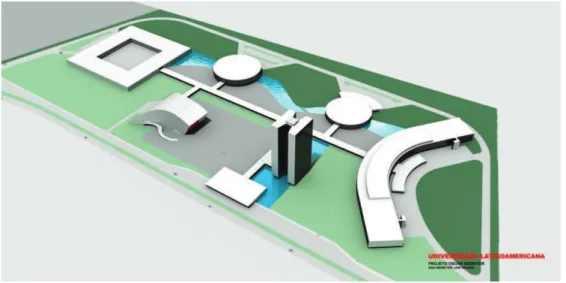 Figura 2 - Proyecto arquitectónico de la UNILA realizado por el arquitecto Oscar Niemeyer 