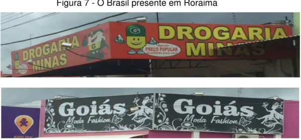 Figura 7 - O Brasil presente em Roraima 