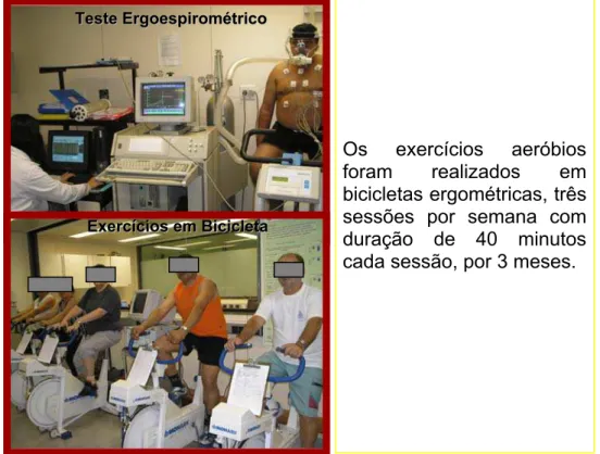 Figura 3 -   Teste de ergoespirometria e Programa de Treinamento Físico 